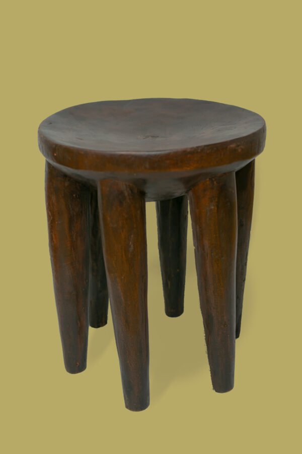 10 Adanu Stool – Polished Antique (15")