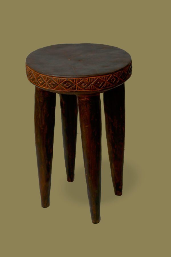 12 Adanu Stool – Polished Antique (14")