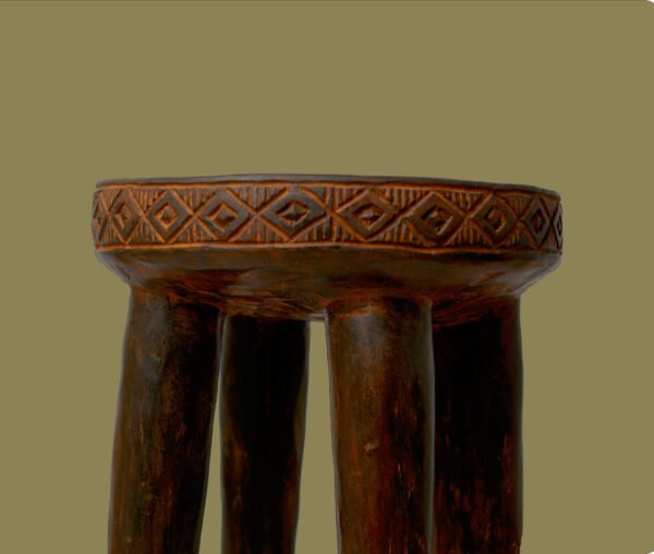 12a Adanu Stool – Polished Antique (14")
