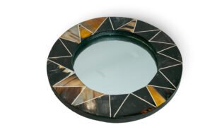 Cow Horn Mirror Frame