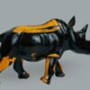 8a Ebony Rhino Sculpture