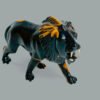 9aa Ebony Lion Sculpture